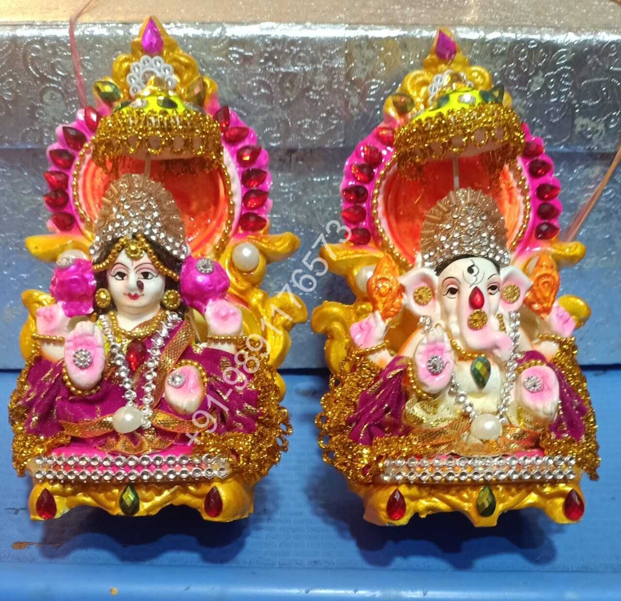 Lakshmi Ganesh Clay Murti